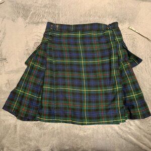 Scarlet Darkness tartan utility kilt size SMALL